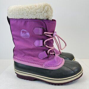 Sorel Yoot Pac Waterproof Winter Snow Boots Fuchsia Pink Lined Womens Size 5